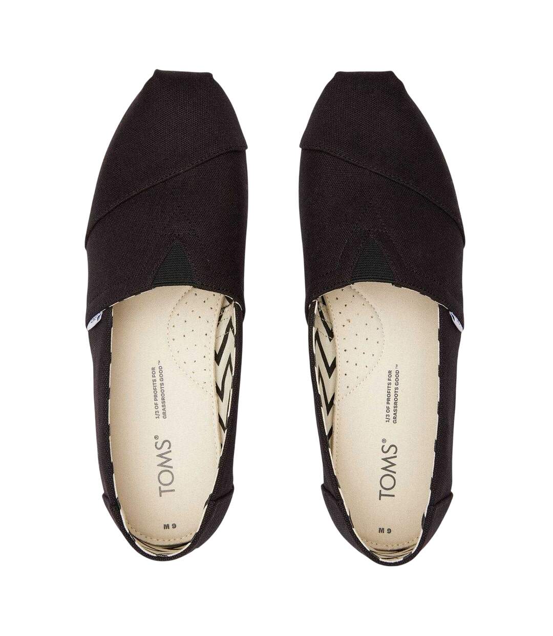 Unisex Adult Alpargata Canvas Shoes Black Black Toms-3