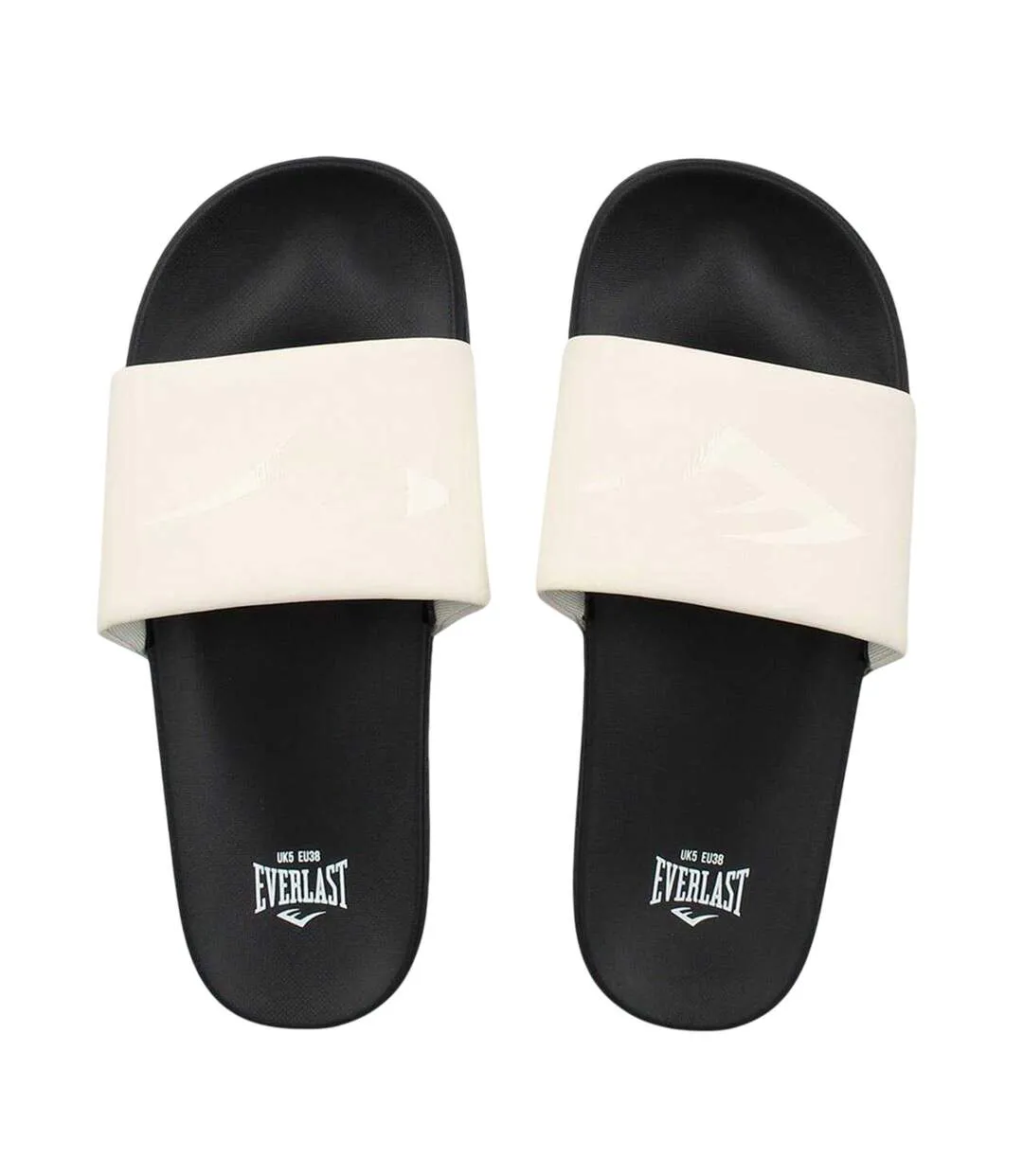 Claquettes Motif/style Logo Femme Crème Noir Everlast-4