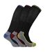 Men's Knee High Bamboo Work Socks for Steel Toe Boots | Anti Sweat Heavy Duty-1