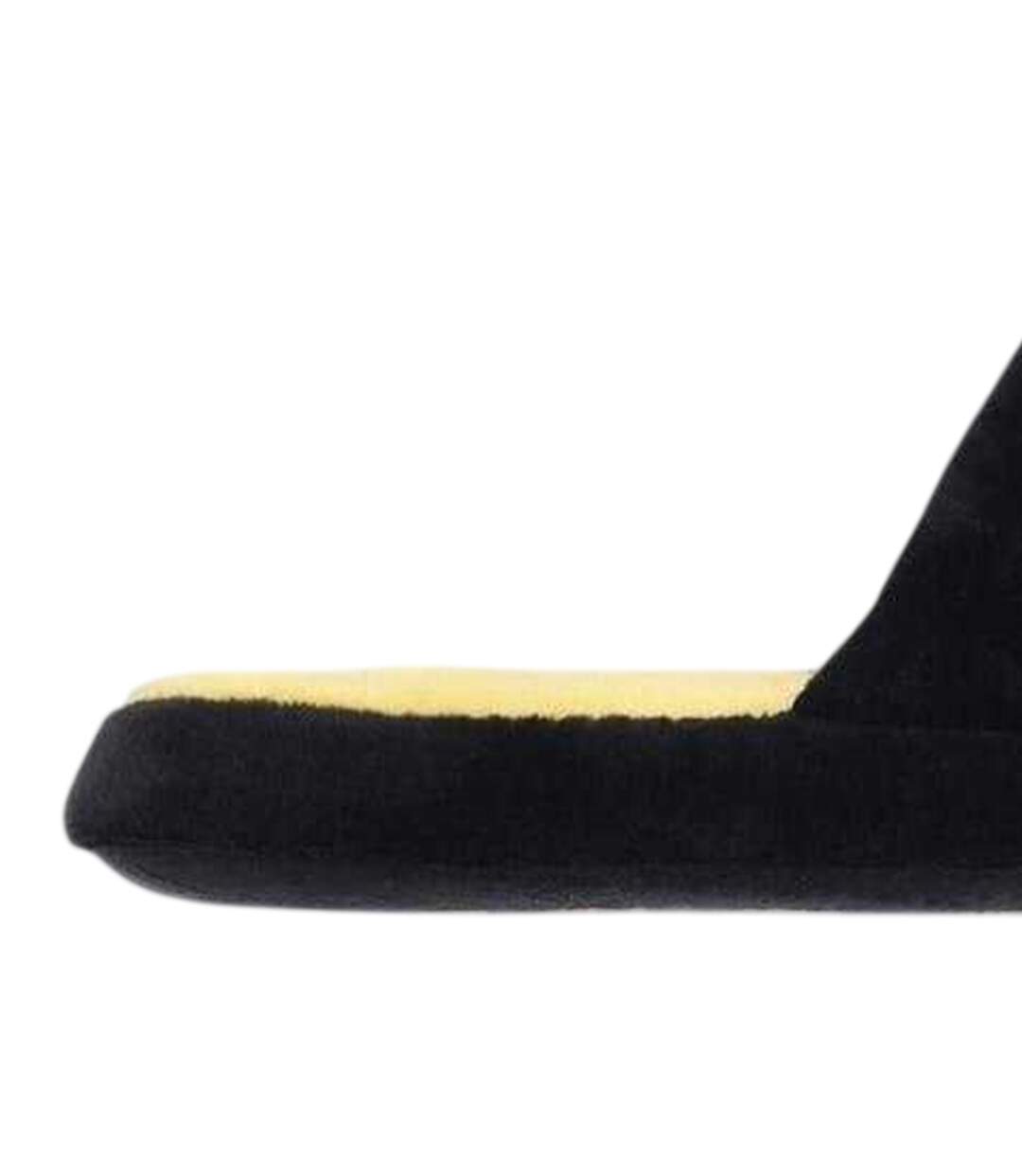 Chaussons Mules Homme Noir Jaune Batman-4