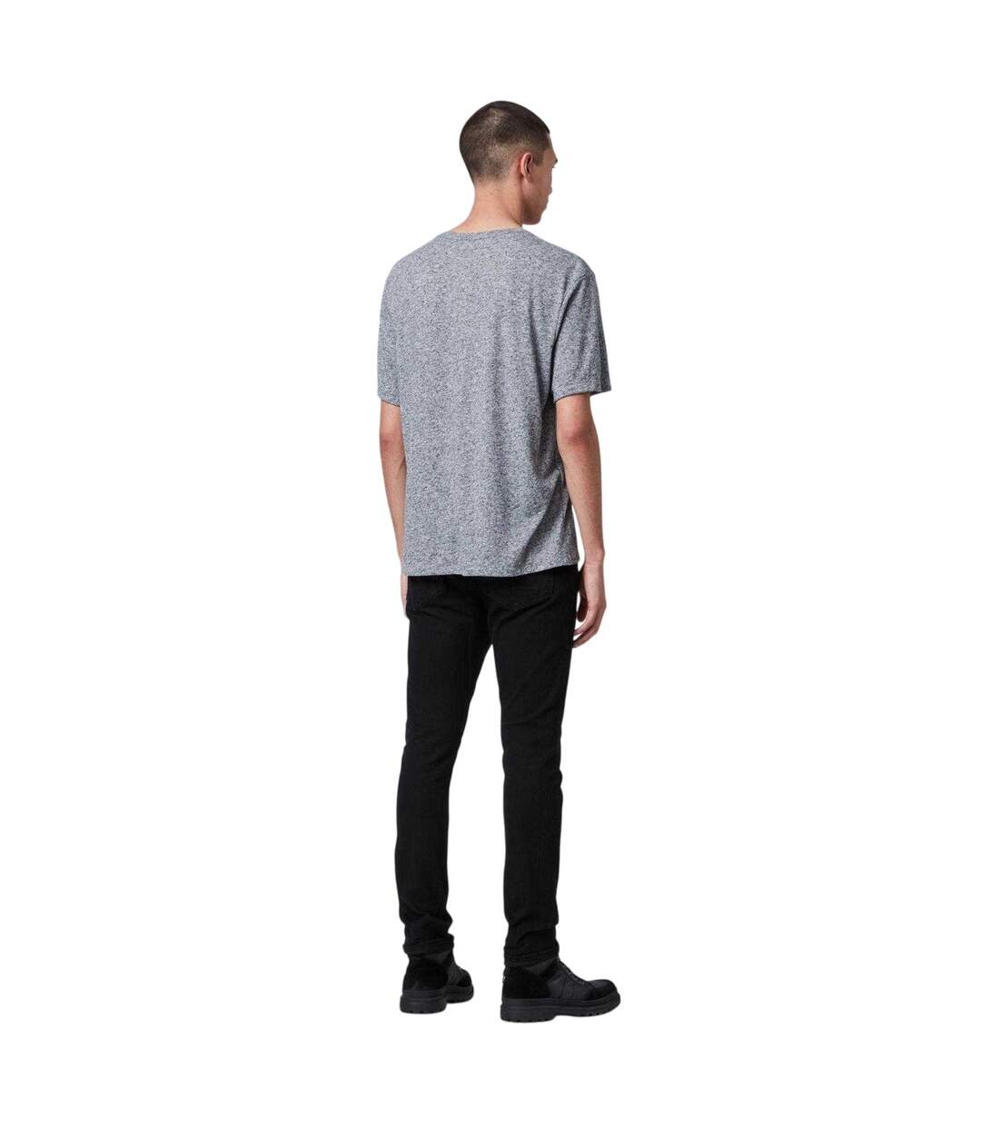 Mens Cigarette Skinny Jeans Jet Black AllSaints-3