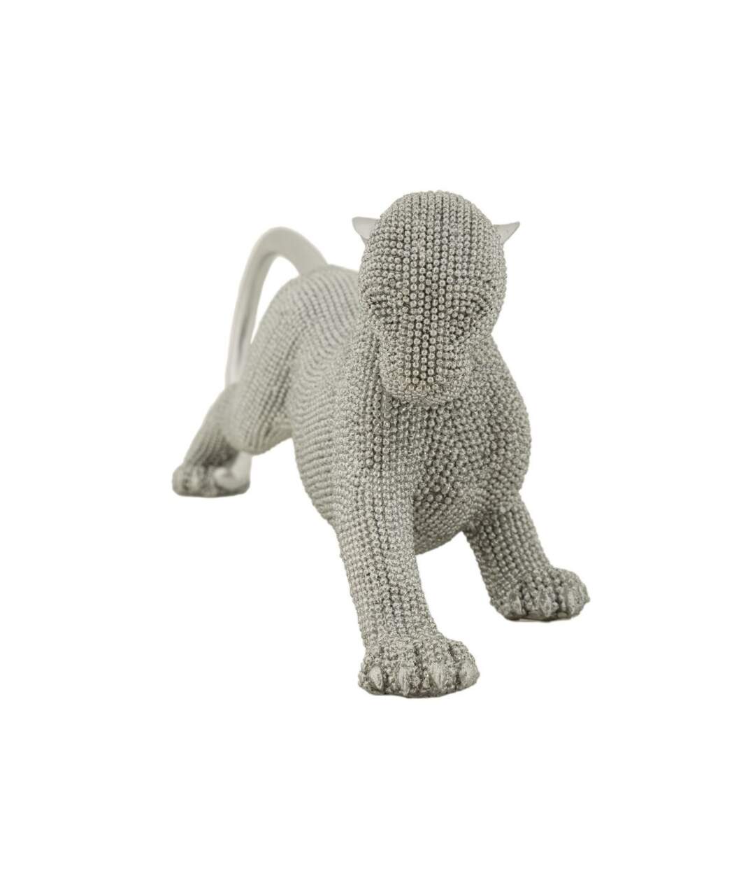 Statuette Déco Panthère Sparky 32cm Argent-2