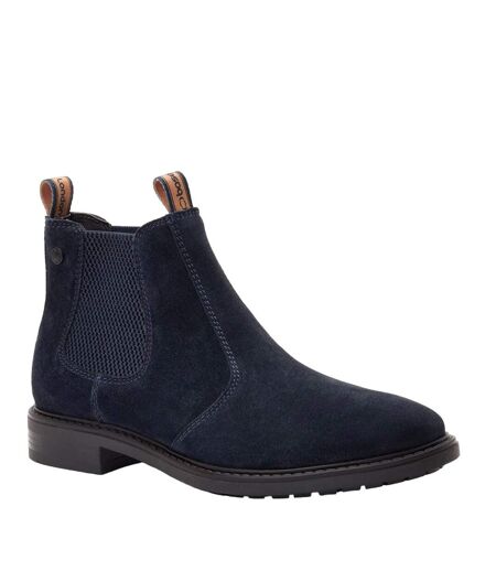 Bottines chelsea nelson homme bleu marine Base London