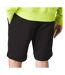 Short noir homme lacoste regular fit en molleton - l-2