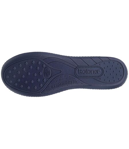 Isotoner Chaussons Ballerines femme microvelours semelle ergonomique mousse à mémoire forme