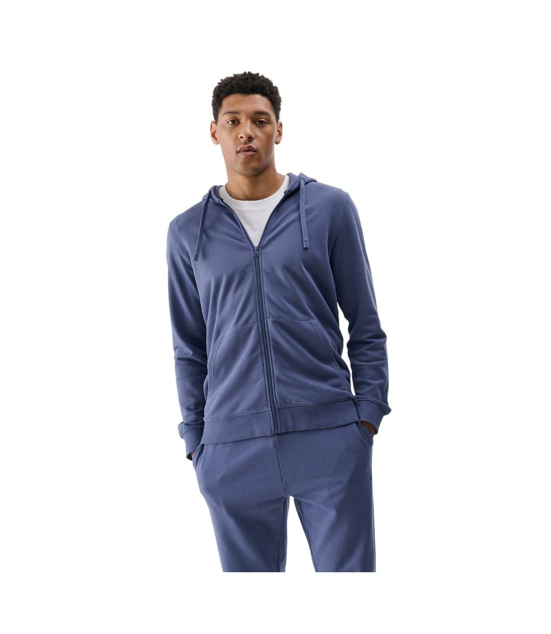 Veste À Capuche Wmm00tswsm1768 Homme Bleu 4F-2