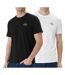 x2 t-shirt blanc/noir homme calvin klein jeans classic micro-1