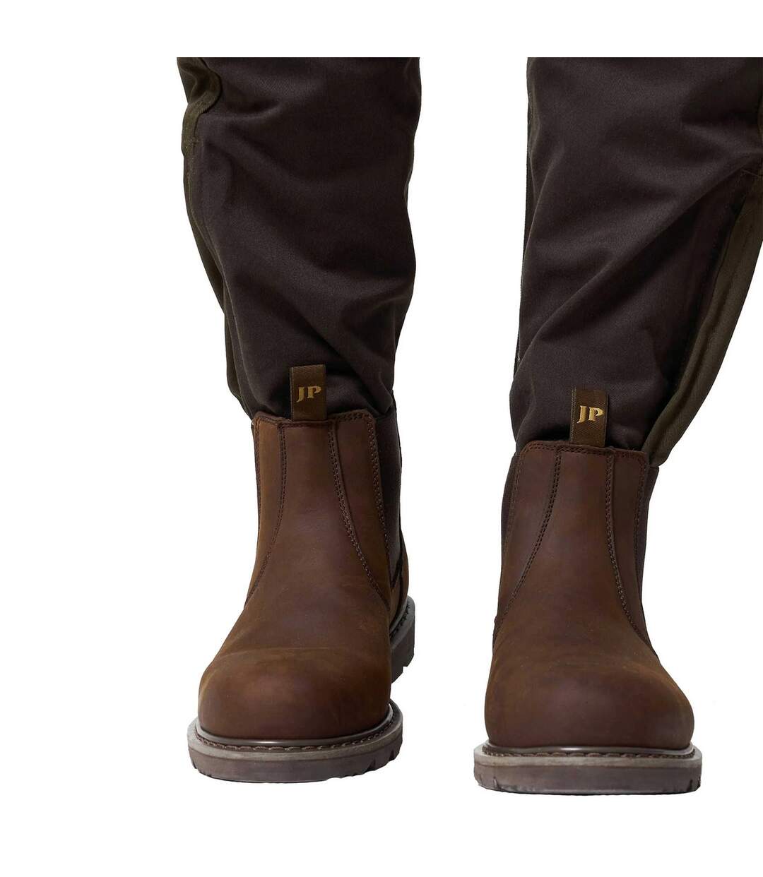 Mens Leather Safety Dealer Boots Brown Jack Pyke-1