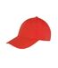 Result Headwear Memphis 6 Panel Brushed Cotton Low Profile Baseball Cap (Red) - UTRW9751