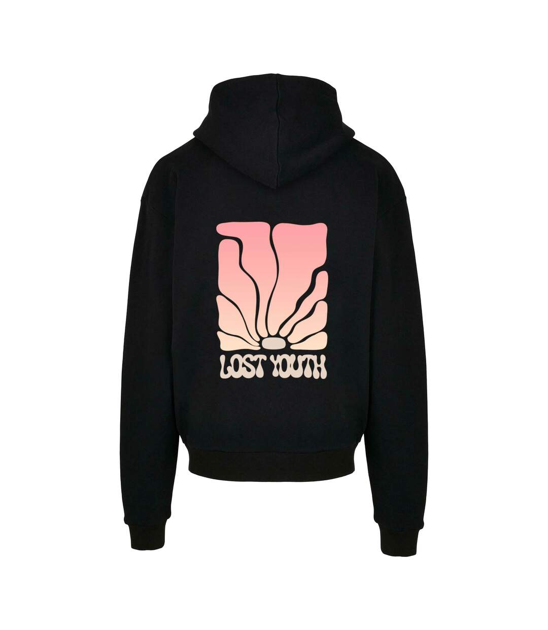 Mens Golden Horizon Hoodie Black Lost Youth-3