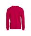 Clique Unisex Adult Basic Round Neck Sweatshirt (Red)