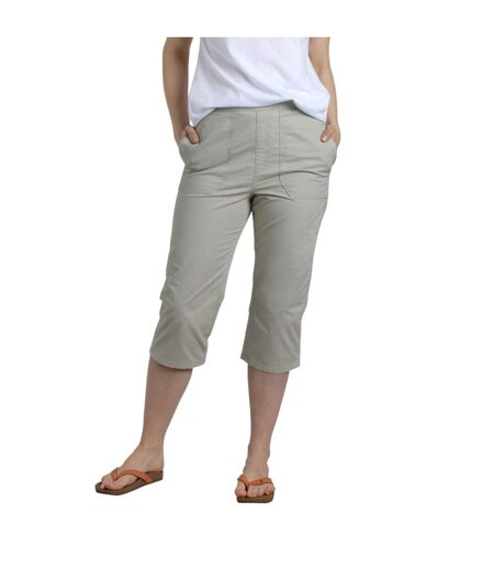 Womens/ladies anyar ripstop 3/4 length trousers oyster Weird Fish
