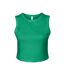 Bella + Canvas Womens/Ladies Plain Micro-Rib Muscle Crop Top (Solid Kelly) - UTRW10115