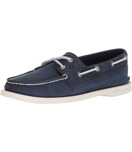 Sperry Womens/Ladies Authentic Original Leather Boat Shoes (Navy) - UTFS8066