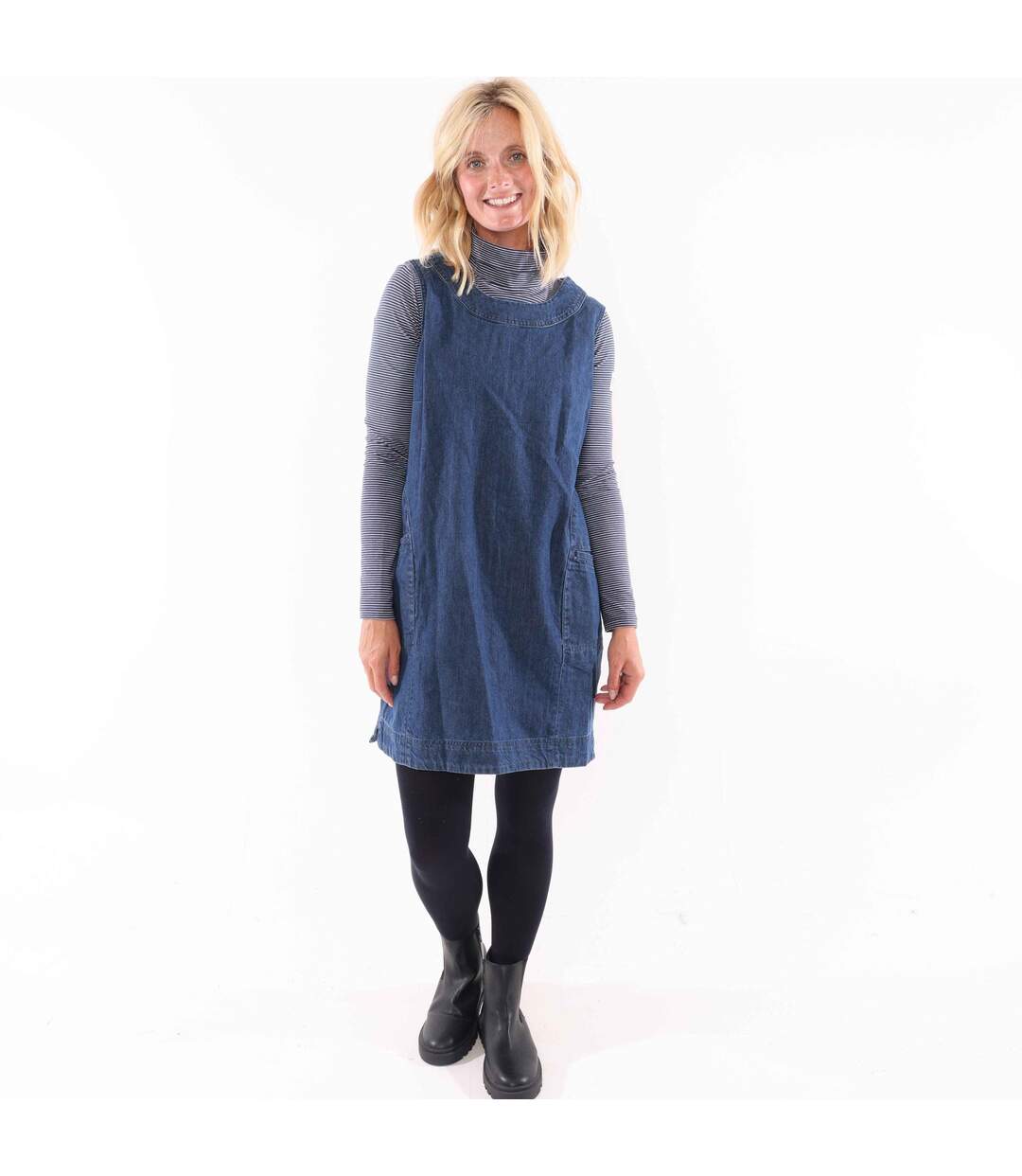 Robe Femme Bleu Denim Lazy Jacks-3