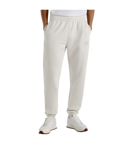 Mens tapered jogging bottoms white sand Umbro