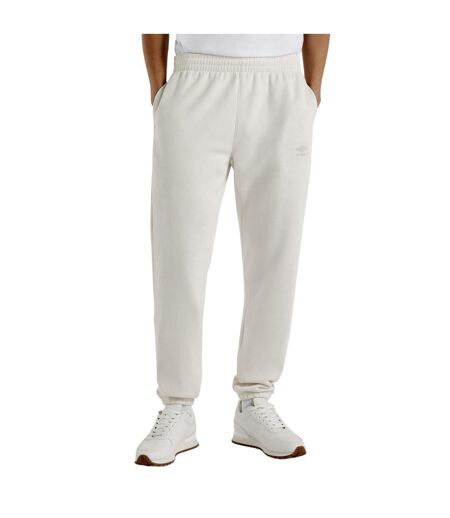 Mens tapered jogging bottoms white sand Umbro