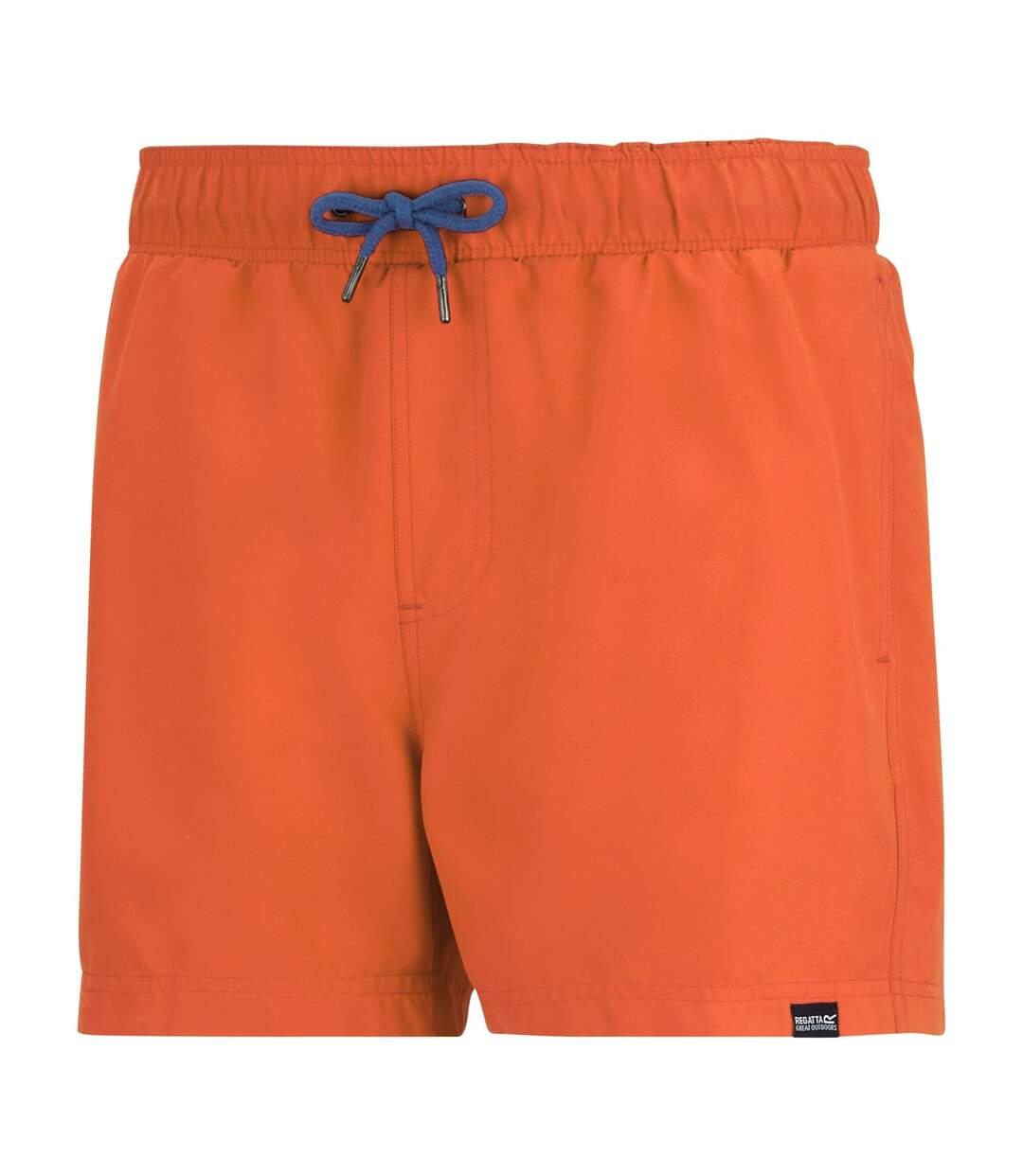 Mens Mawson Ii Swim Shorts Tigerlily Orange Sonic Blue Regatta-4