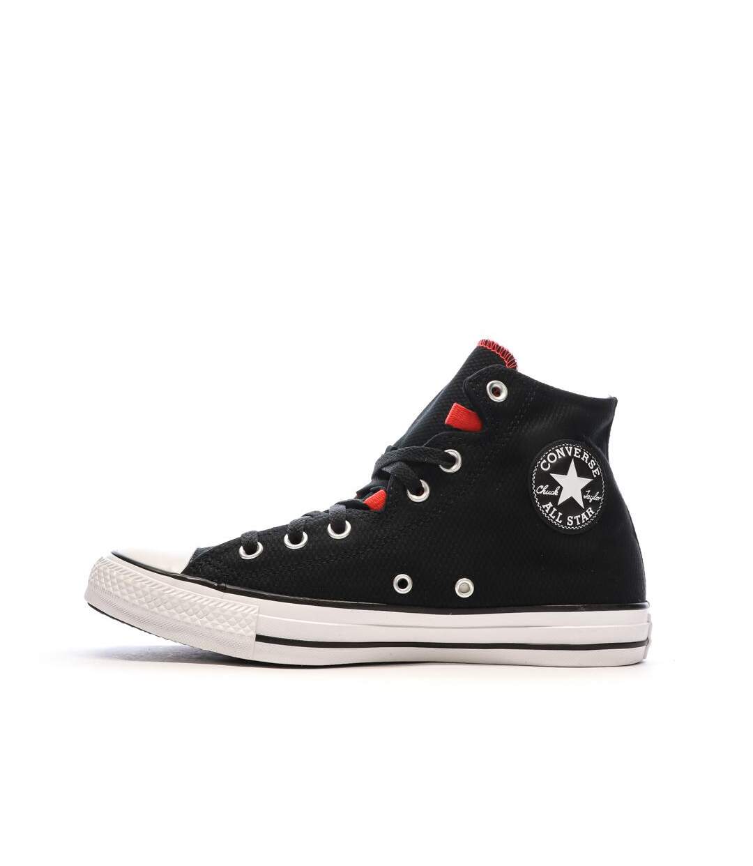 Baskets noires/rouge/blanches converses  chuck taylor all star-1