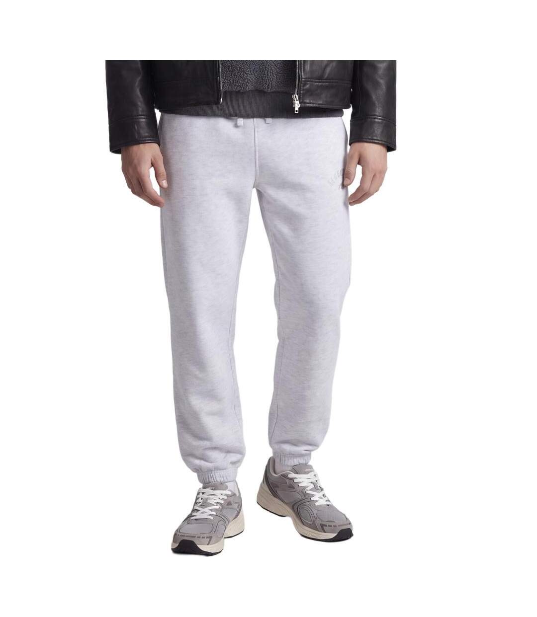 Jogging blanc chiné homme jack & jones bleecker-1
