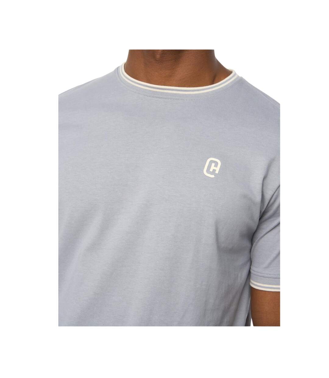T-shirt Preece Homme Bleu Crosshatch-4