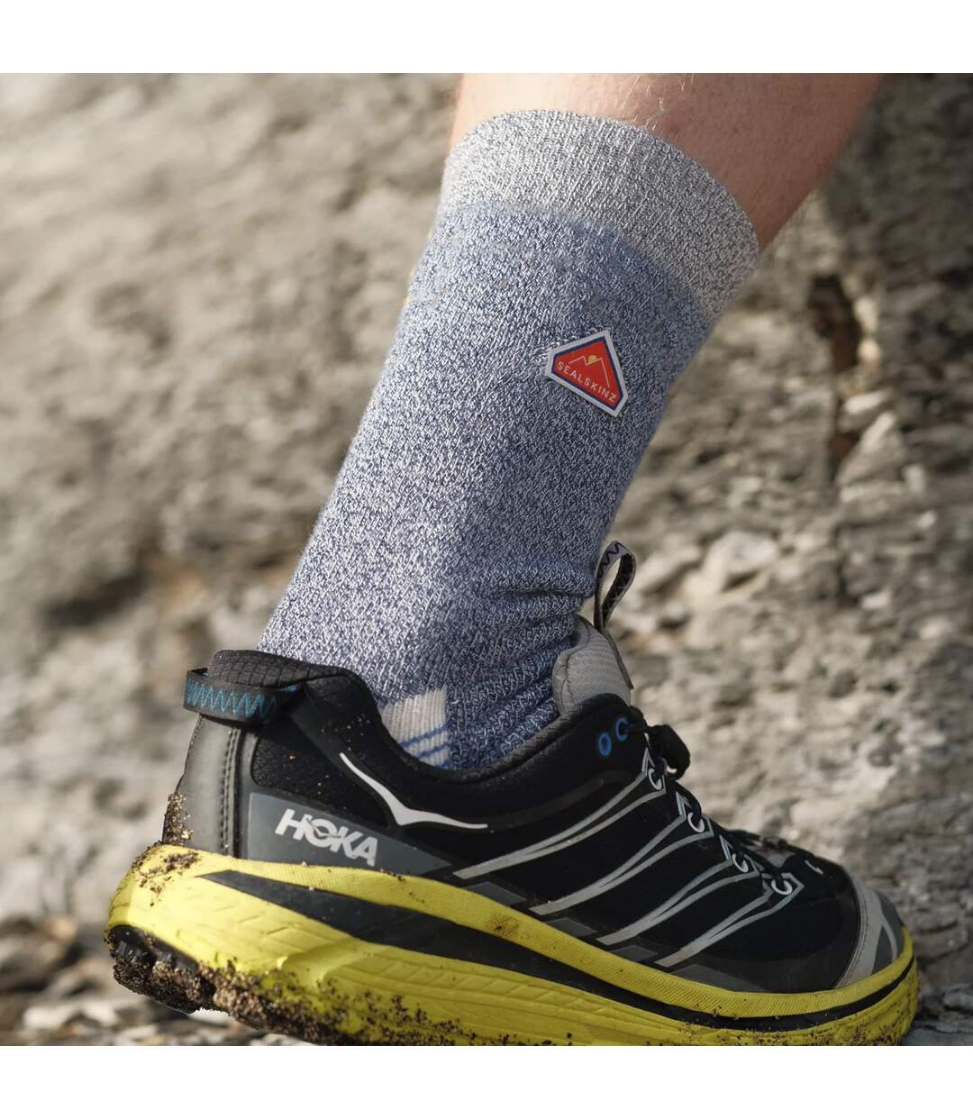 Single Layer Bamboo Mid Length Plain Hiking Socks for Men and Women-3