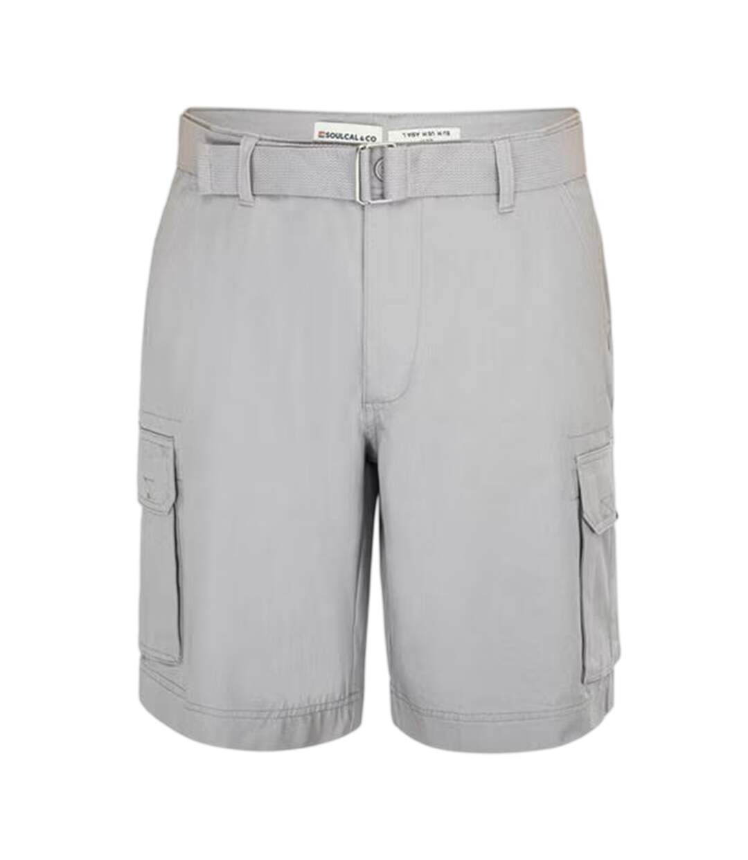 Mens Washed Cargo Shorts Silver SoulCal-1