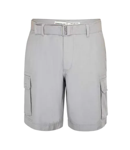 Mens Washed Cargo Shorts Silver SoulCal