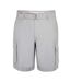 Mens Washed Cargo Shorts Silver SoulCal-1