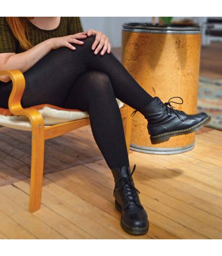 3 Pack Multipack Women's Black Thermal Footless Leggings, Ladies Winter Tights