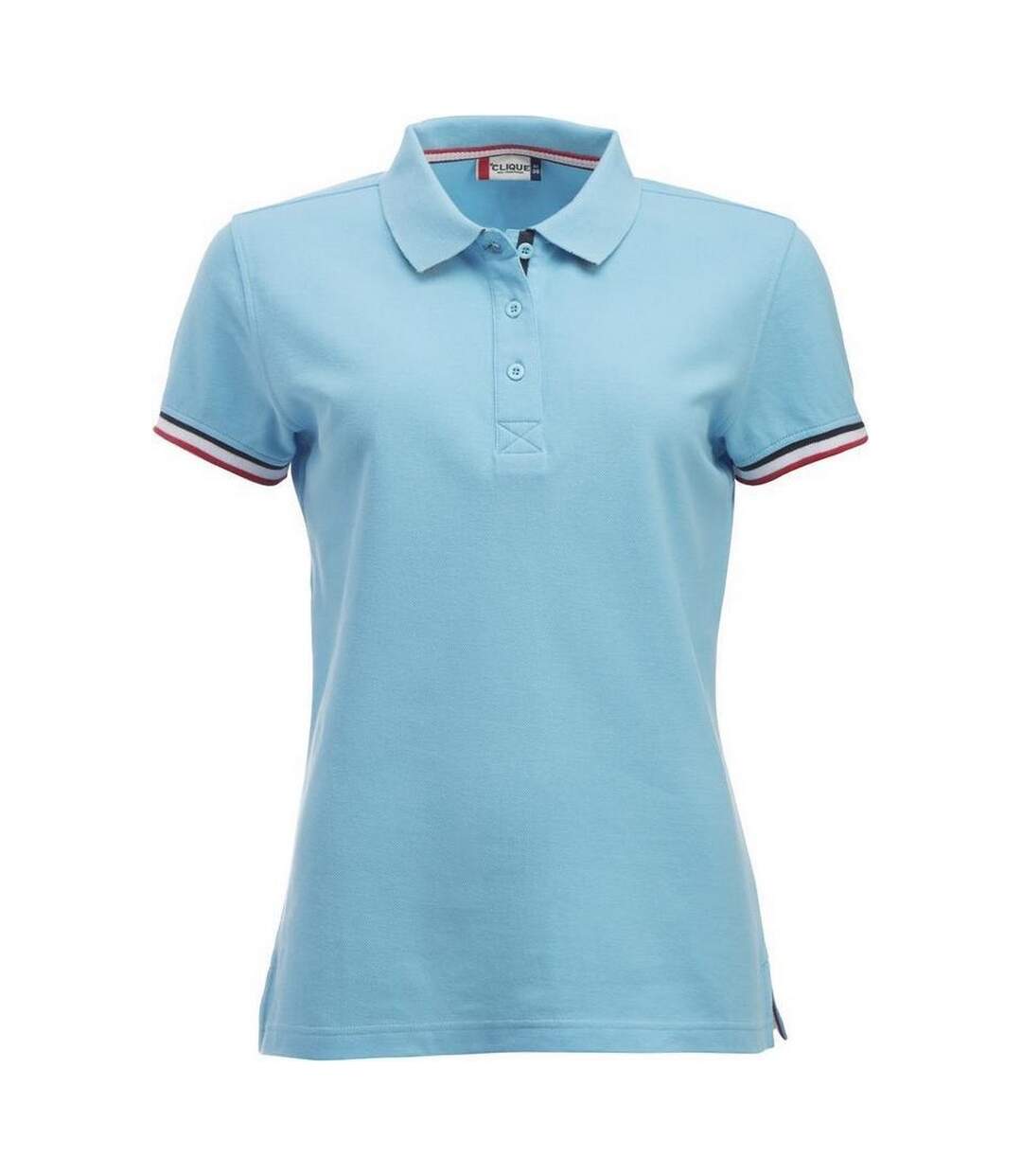 Polo newton femme bleu ciel Clique-1