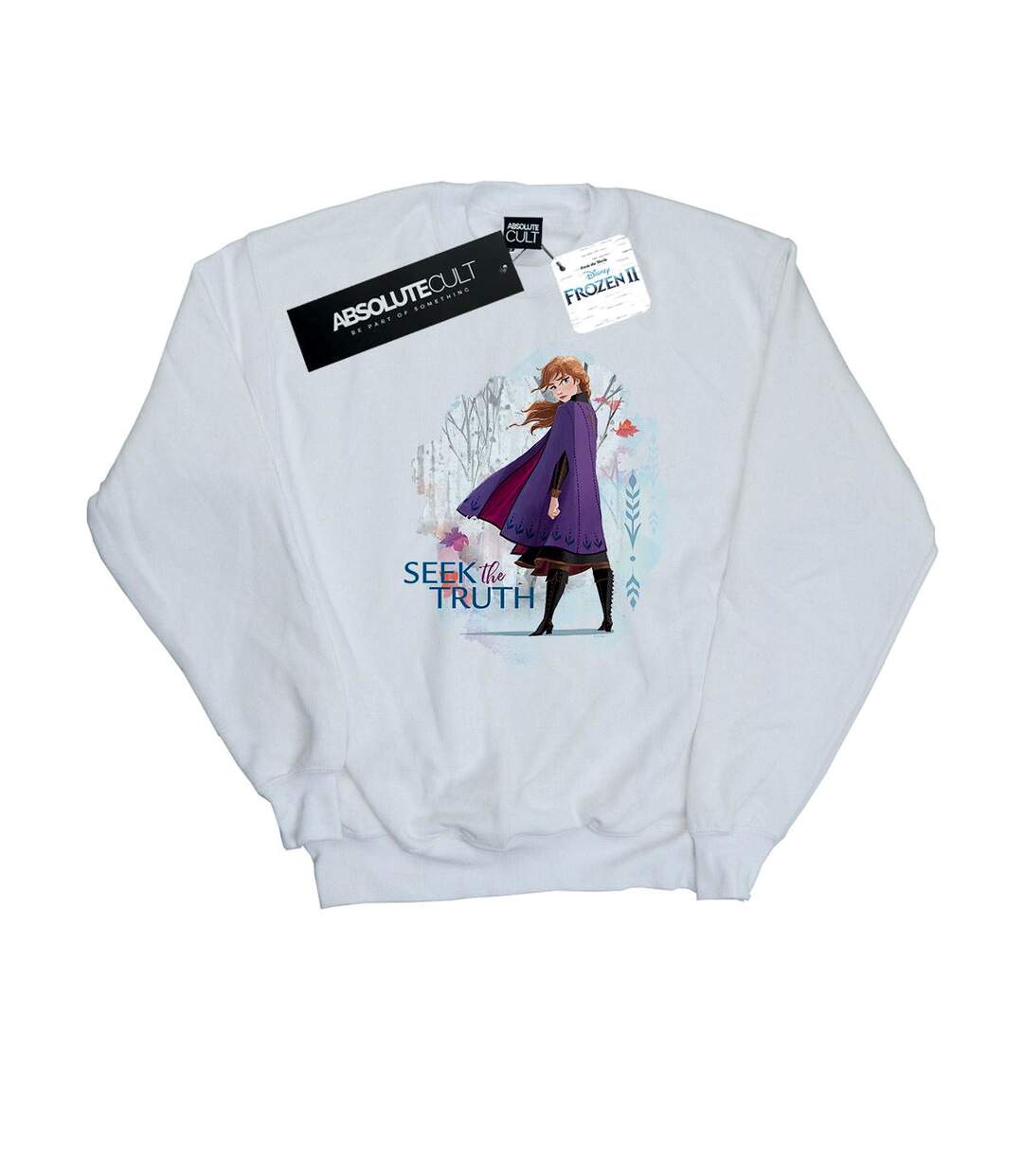 Disney Sweatshirt Womens/Ladies Frozen 2 Anna Seek The Truth (Blanc) - UTBI18847-1