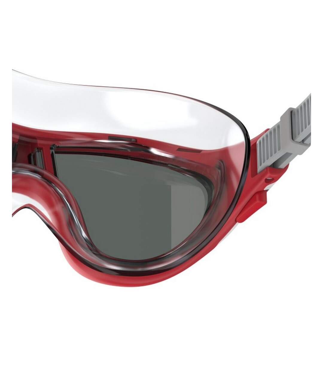 Childrens/kids Biofuse 2.0 Diving Mask Red Grey Speedo-3