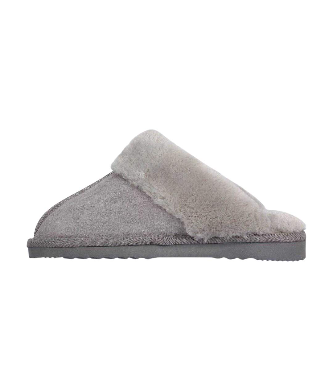 Chaussons Mules Femme Gris Jack Wills-3