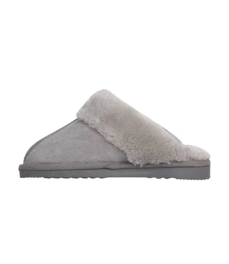 Chaussons Mules Femme Gris Jack Wills