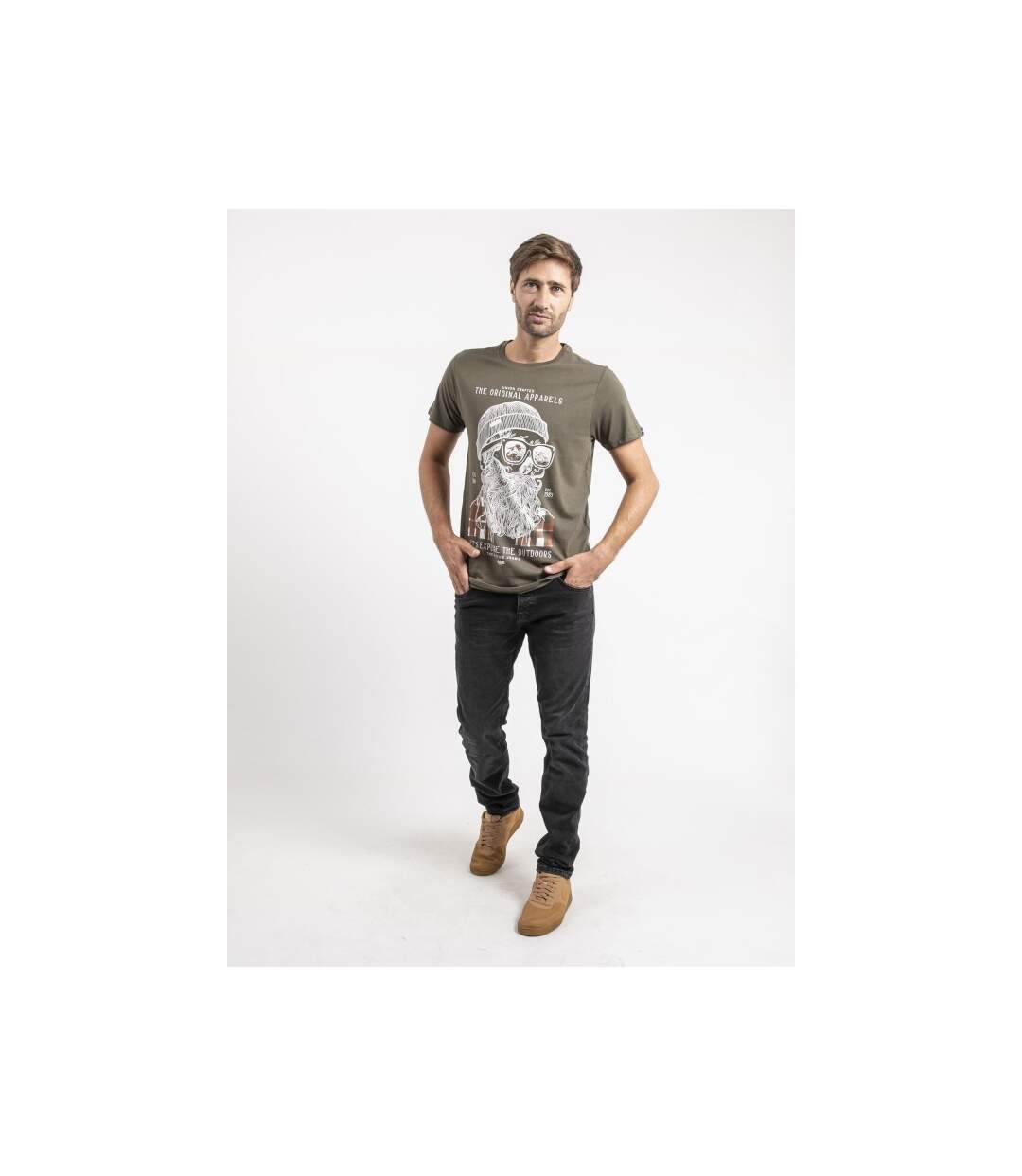 T-shirt manches courtes pur coton JOCOLZA-4