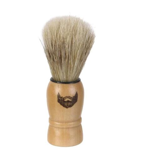 Blaireau de Rasage en Bois Homme 10cm Beige