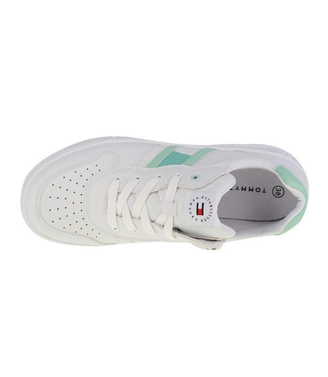 Baskets Motif/style À Lacets Femme Blanc Tommy Hilfiger-3