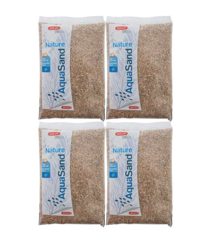 Sol décoratif naturel Aquasand nat rivière 1kg (Lot de 4)