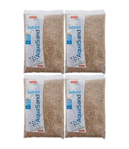 Sol décoratif naturel Aquasand nat rivière 1kg (Lot de 4)