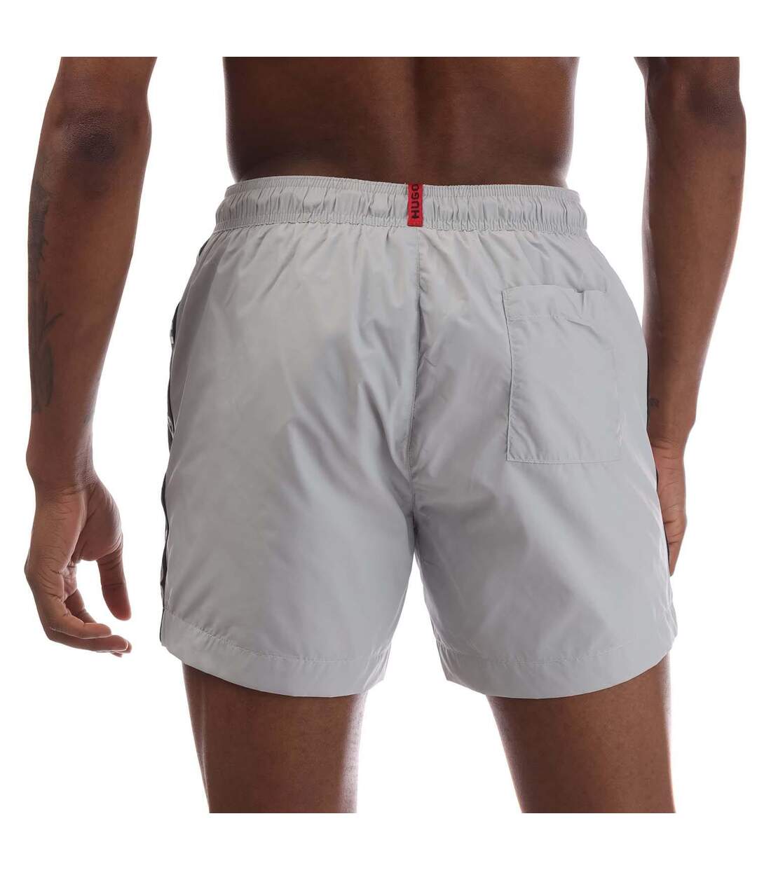 Short De Bain Style Ruban Fab Homme Gris Hugo-2