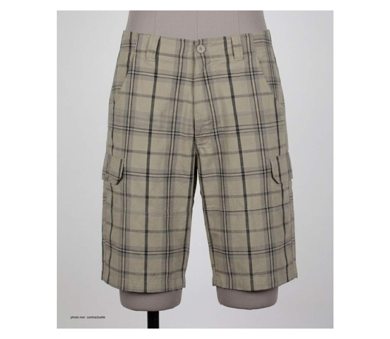 Bermuda WINCHESTER INTACT2 à carreaux en coton : l'élégance moderne et confortable de l'été-3
