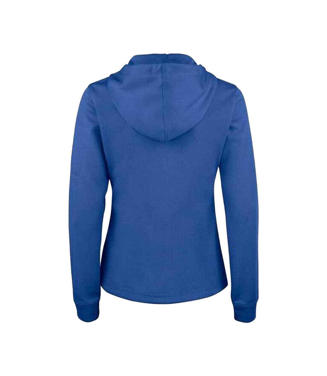 Womens/ladies Basic Full Zip Hoodie Royal Blue Clique-2