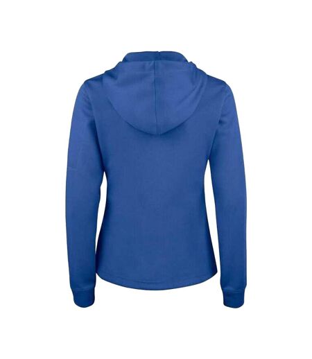 Womens/ladies Basic Full Zip Hoodie Royal Blue Clique