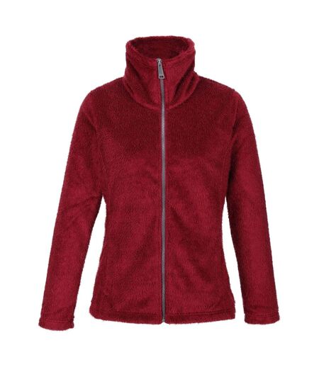 Regatta Womens/Ladies Heloise Eyelash Fleece Full Zip Fleece Jacket (Cabernet) - UTRG9271