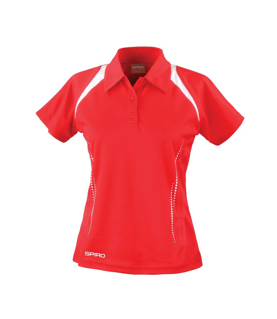 Polo team spirit femme rouge / blanc Spiro-1