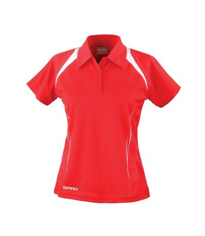 Polo team spirit femme rouge / blanc Spiro