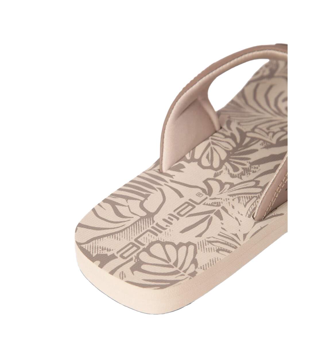Mens Jekyl Leaves Flip Flops Beige Animal-4