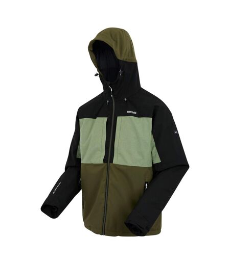 Veste Imperméable Maland Homme Kaki Noir Vert Kaki Foncé Regatta
