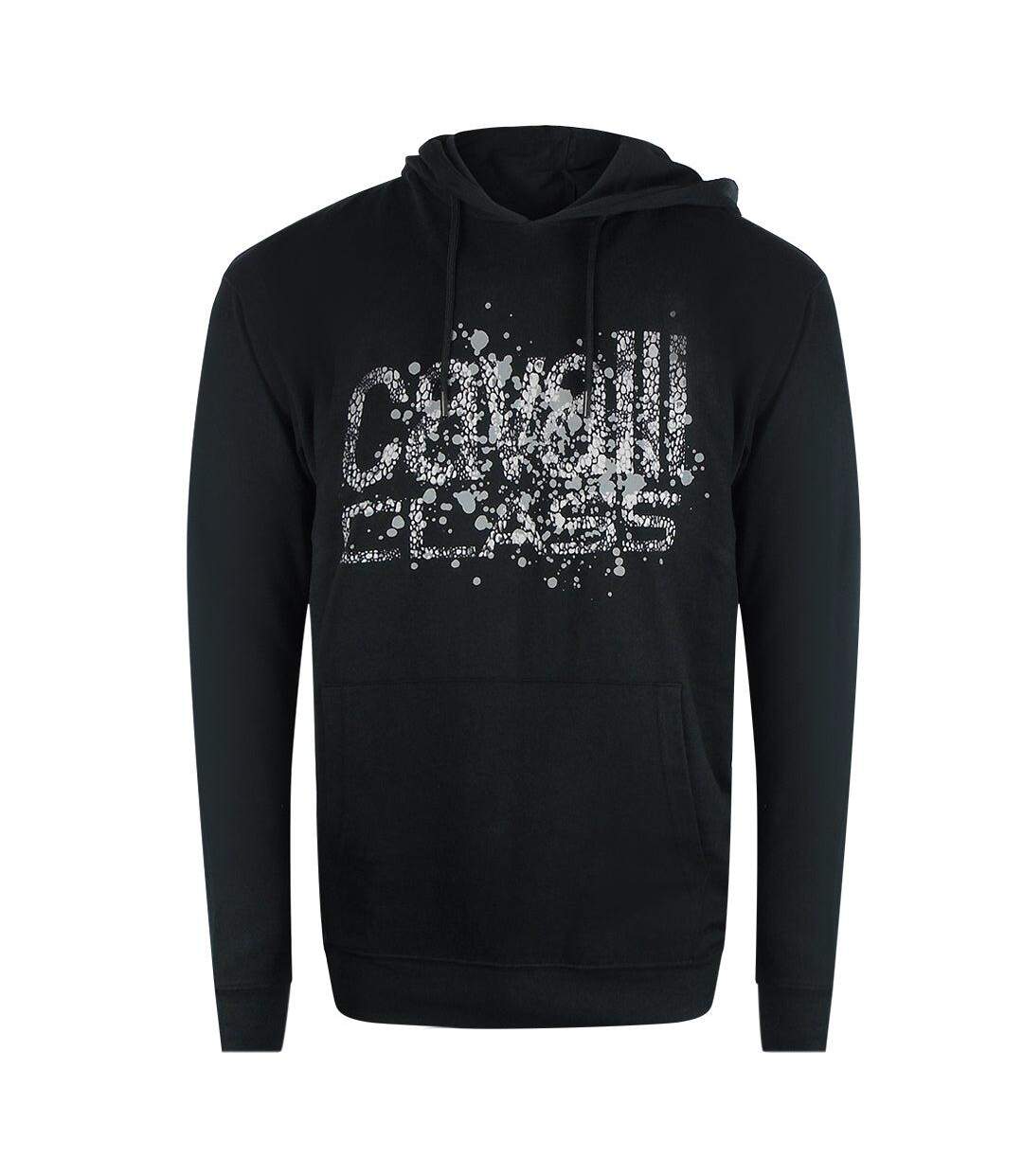 Sweat À Capuche Motif Logo Effet Peinture En Aérosol Homme Noir Cavalli Class-1